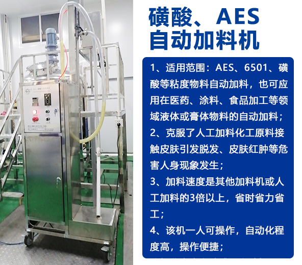 AES磺酸加料機、實驗室乳化機、片堿食鹽自動加料機-04